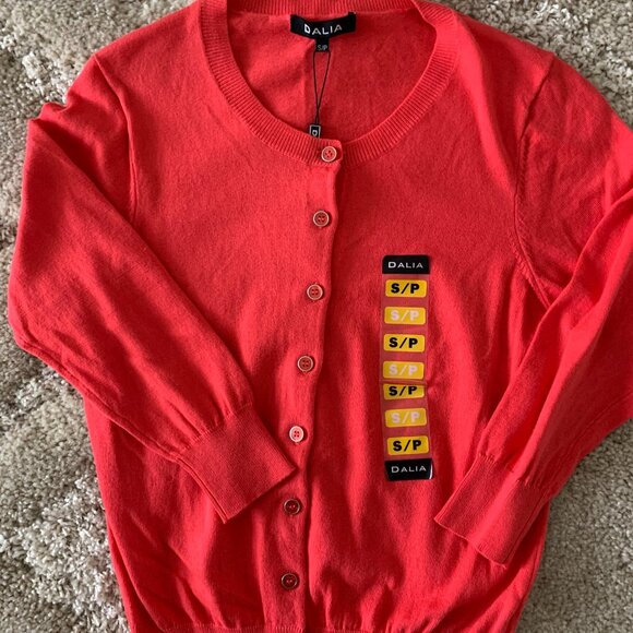 Dalia Coral Cardigan/Sweater  Size Small NWT - Picture 1 of 1